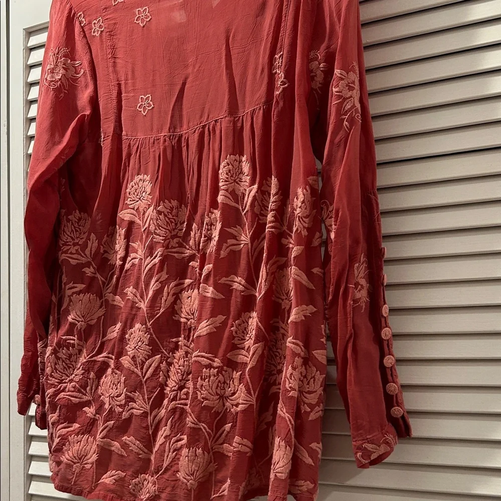 Vintage Johnny Was Floral Button bohemian Blouse. S - Picture 2 of 8
